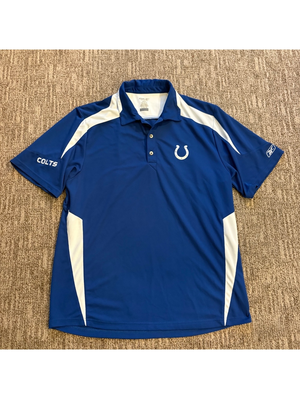 Reebok NFL Indianapolis Colts men’s athletic polo shirt size Large